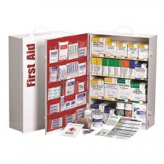 First Aid Only® 4 Shelf Industrial ANSI A+ First Aid Station with Door Pockets